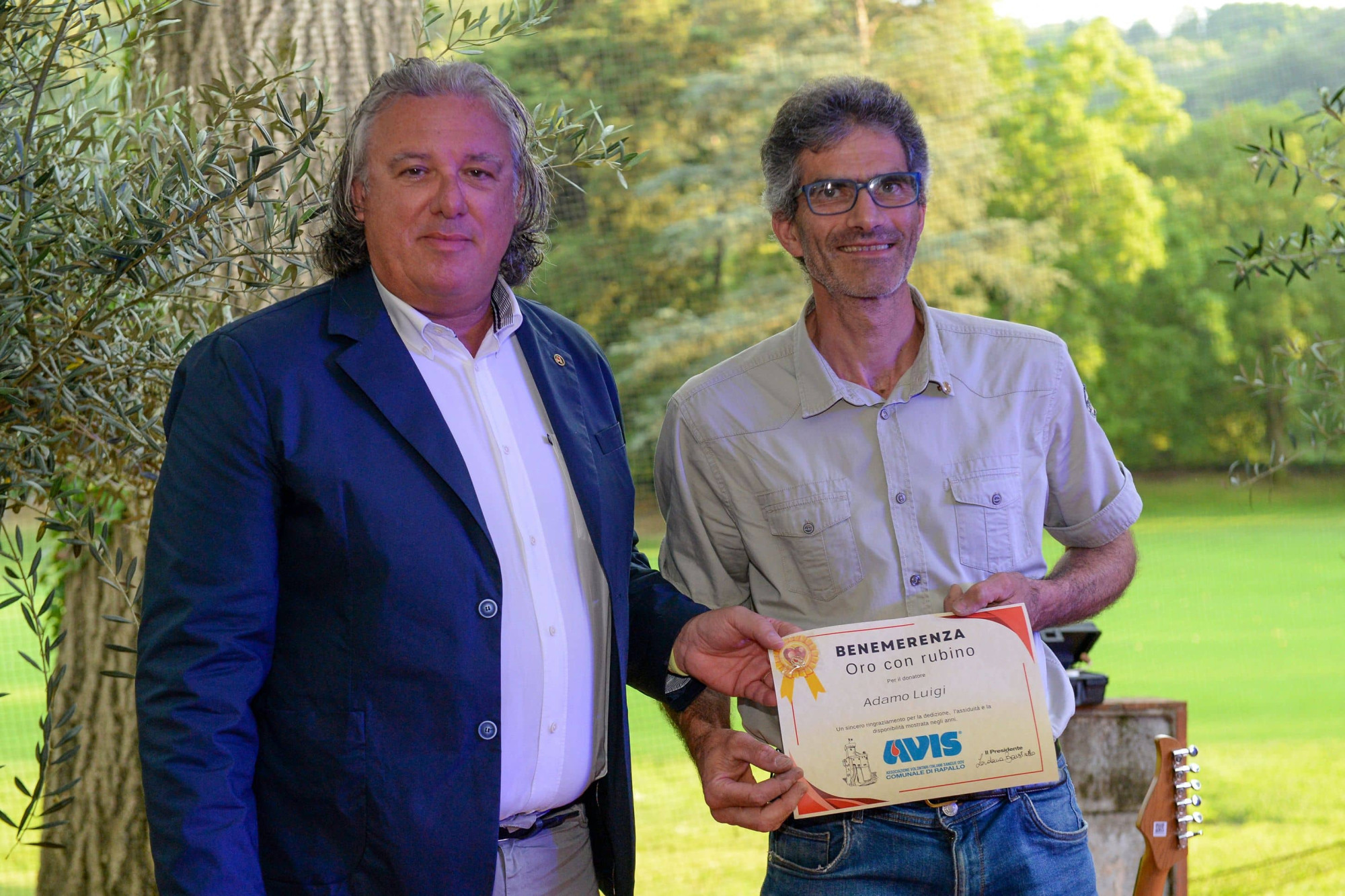 Avis Comunale di Rapallo - Le benemerenze, i riconoscimenti per la vostre donazioni