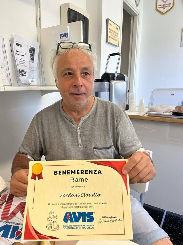 Avis Comunale di Rapallo - Le benemerenze, i riconoscimenti per la vostre donazioni