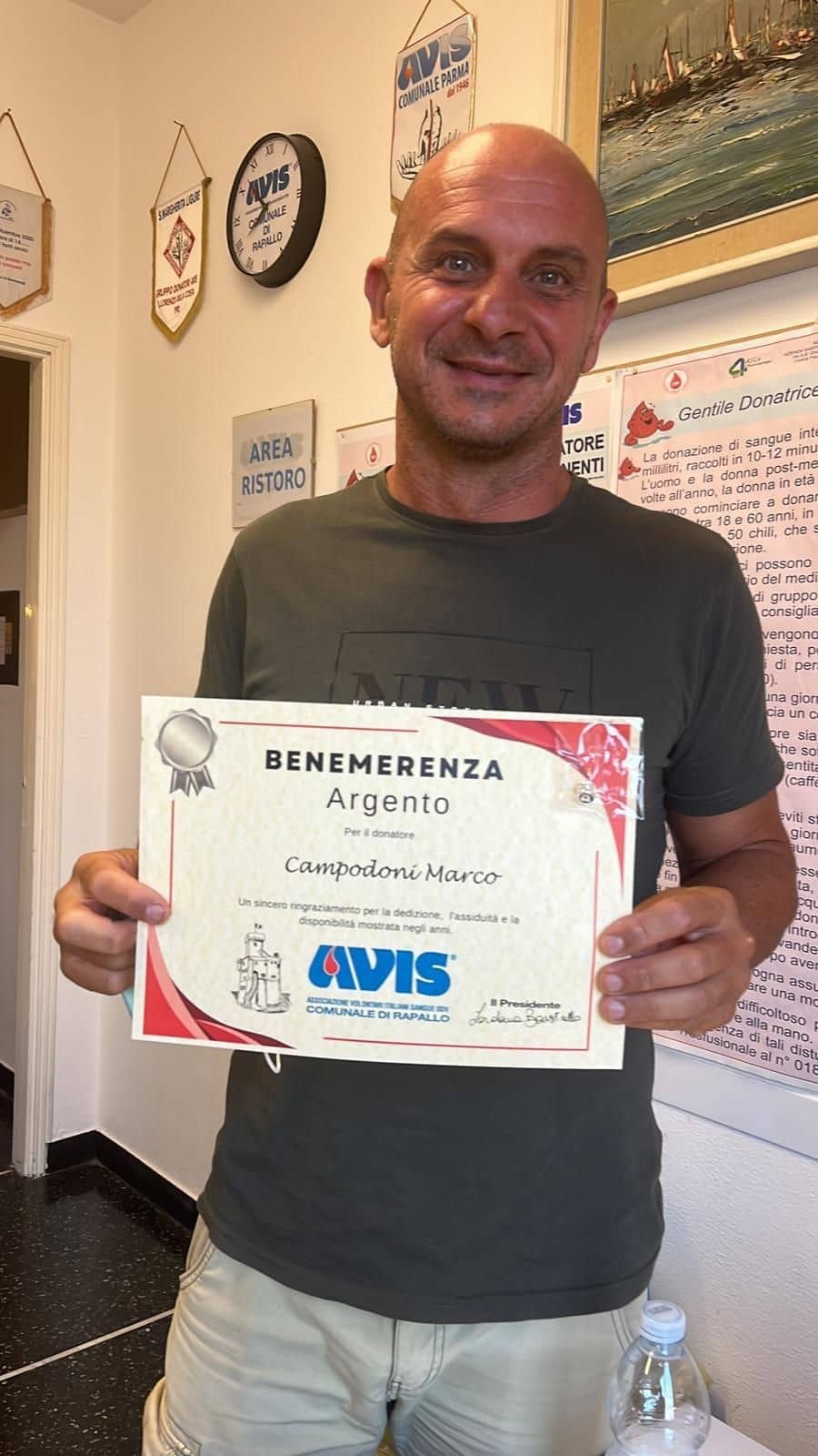 Avis Comunale di Rapallo - Le benemerenze, i riconoscimenti per la vostre donazioni