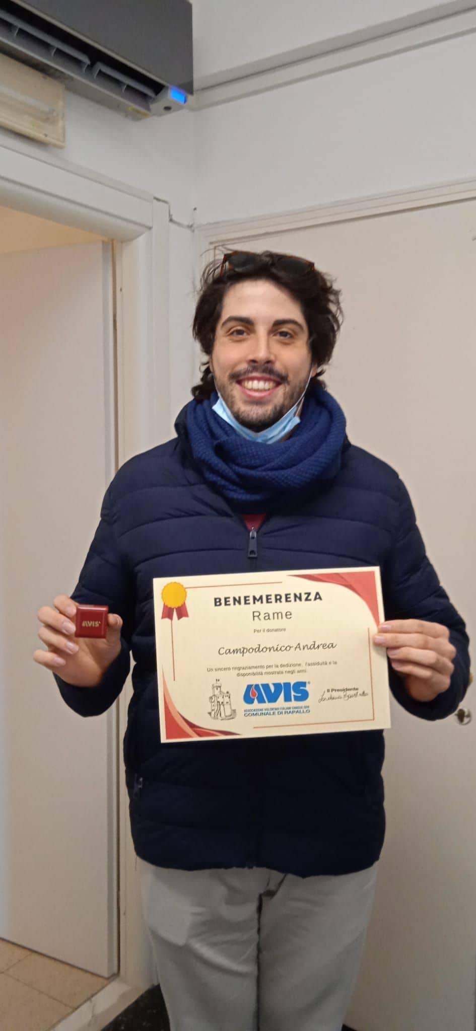 Avis Comunale di Rapallo - Le benemerenze, i riconoscimenti per la vostre donazioni