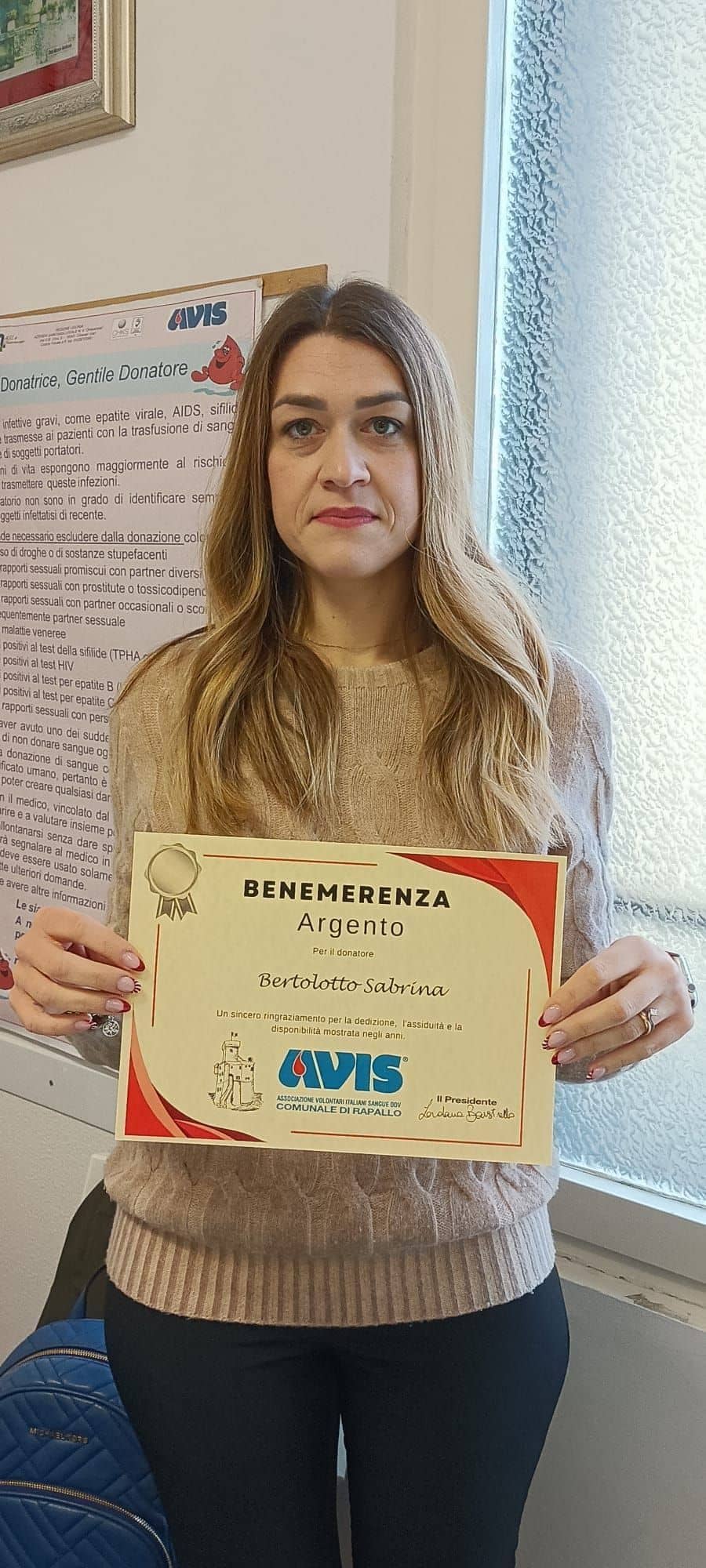 Avis Comunale di Rapallo - Le benemerenze, i riconoscimenti per la vostre donazioni