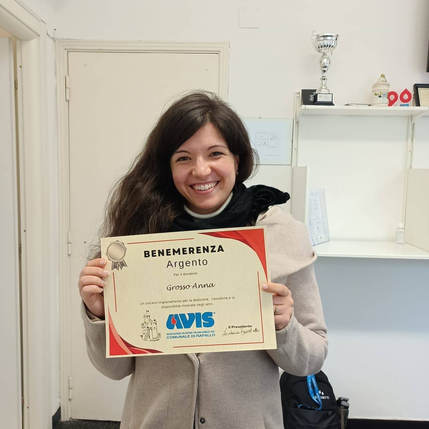 Avis Comunale di Rapallo - Le benemerenze, i riconoscimenti per la vostre donazioni