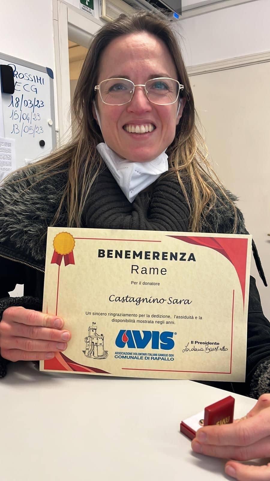 Avis Comunale di Rapallo - Le benemerenze, i riconoscimenti per la vostre donazioni