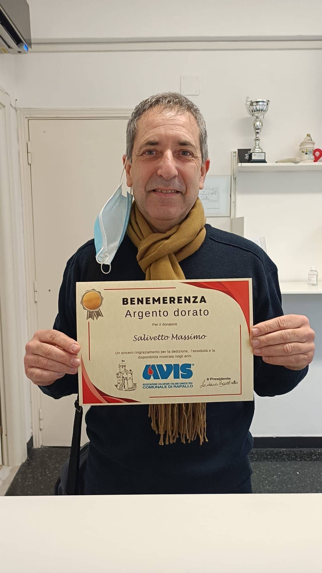 Avis Comunale di Rapallo - Le benemerenze, i riconoscimenti per la vostre donazioni