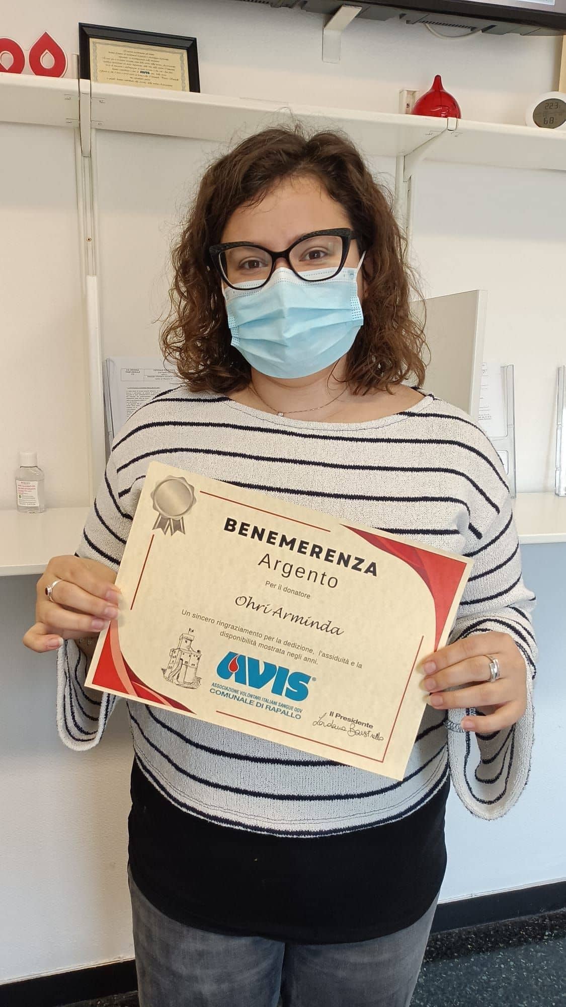 Avis Comunale di Rapallo - Le benemerenze, i riconoscimenti per la vostre donazioni