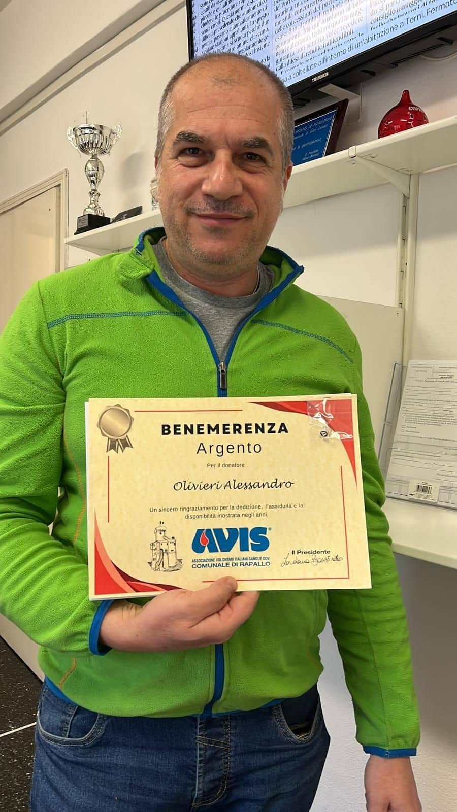 Avis Comunale di Rapallo - Le benemerenze, i riconoscimenti per la vostre donazioni